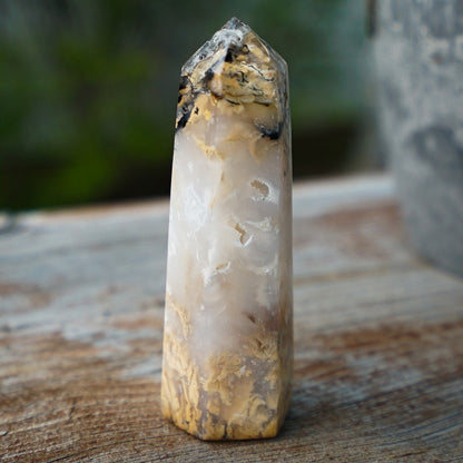 Tiger Dendritic Agate Tower