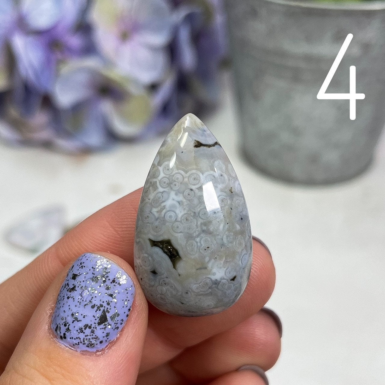 Orbicular Ocean Jasper Cabochons