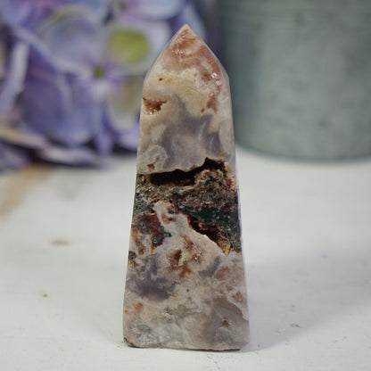 Pink Amethyst Jasper Tower
