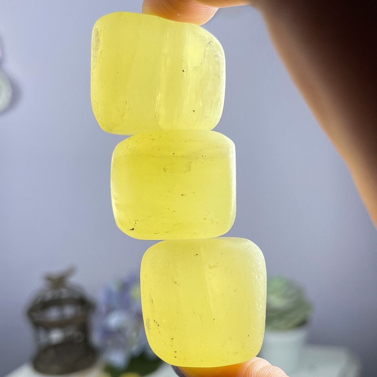 Lemon Calcite Tumbles