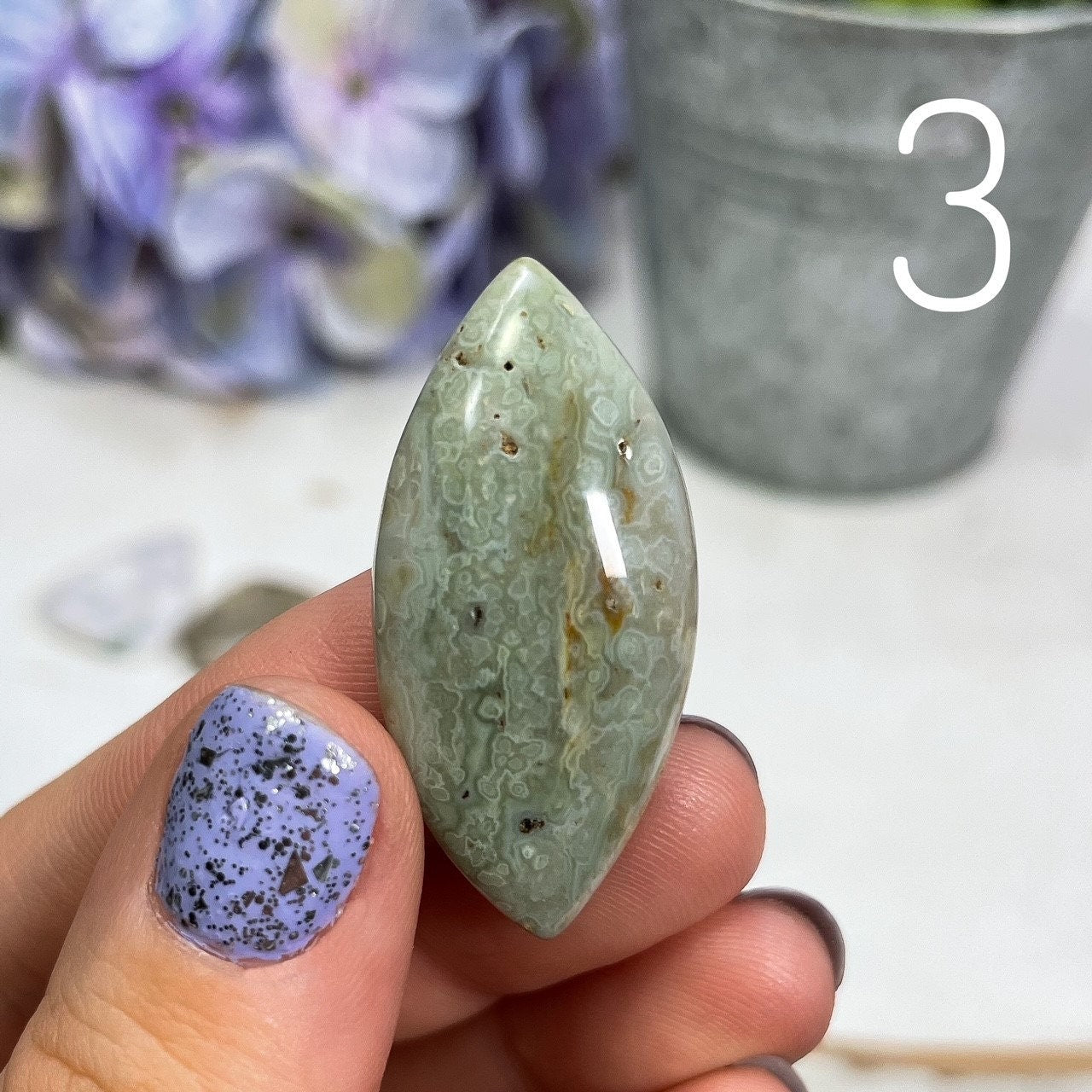Orbicular Ocean Jasper Cabochons