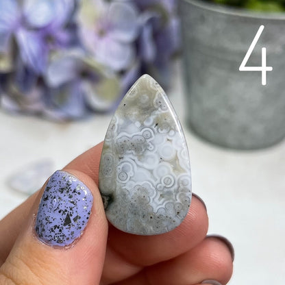Orbicular Ocean Jasper Cabochons