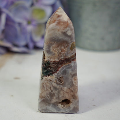 Pink Amethyst Jasper Tower
