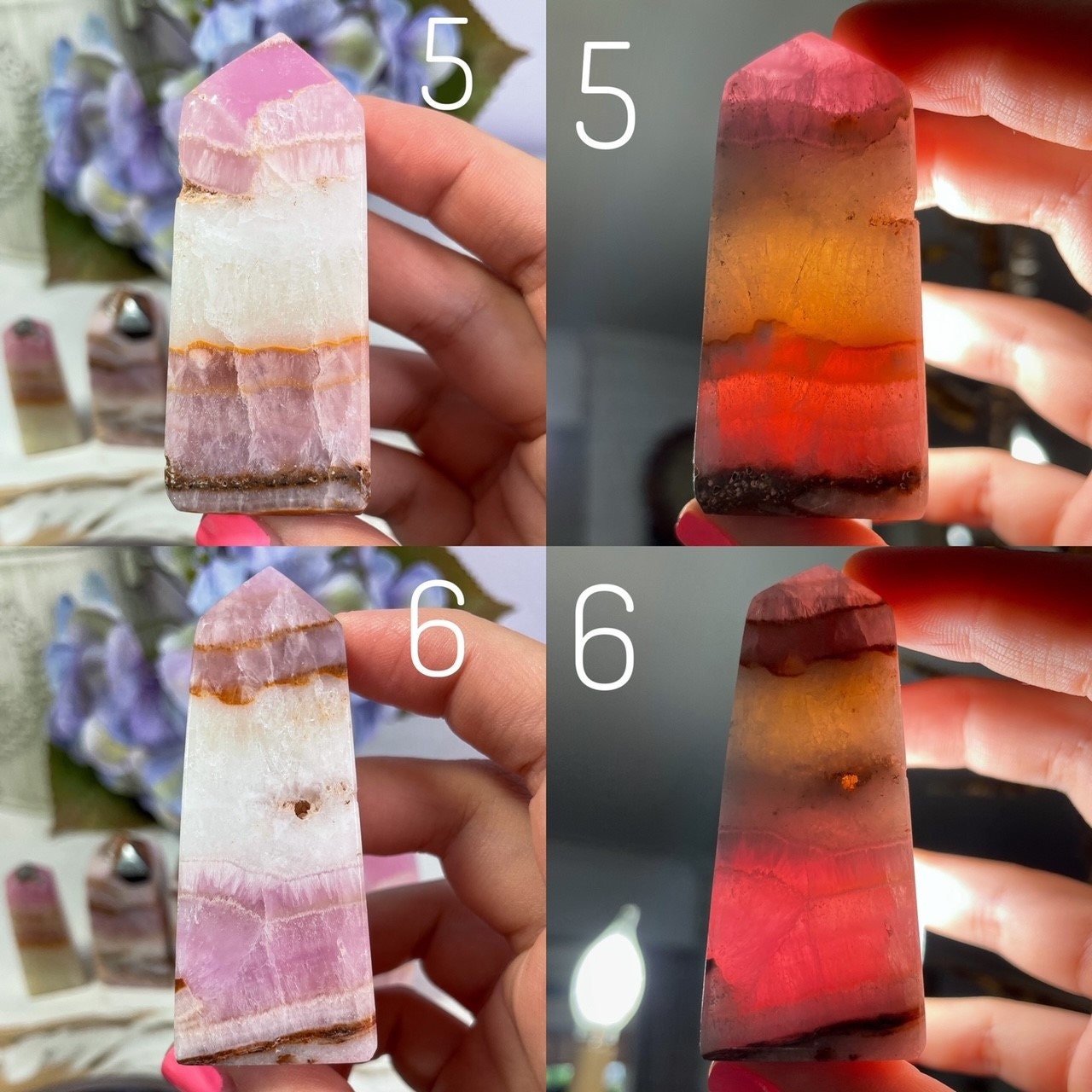 Pink Aragonite Towers
