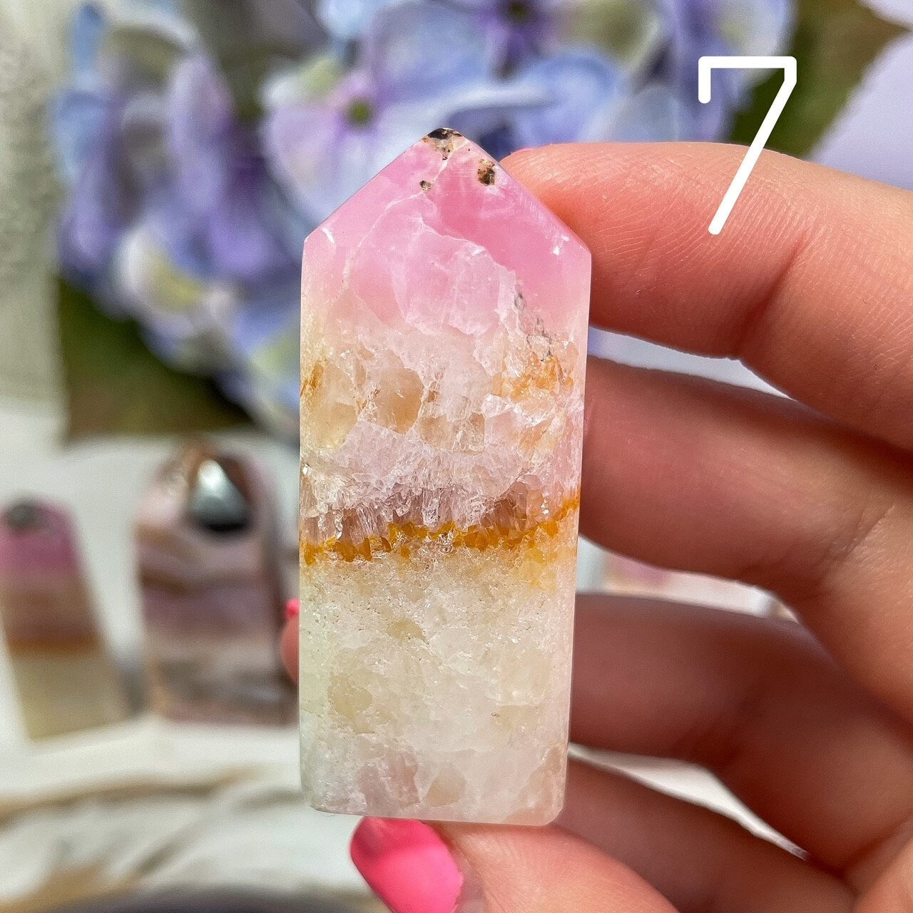 Pink Aragonite Towers