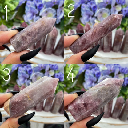 Purple Rose Quartz Towers