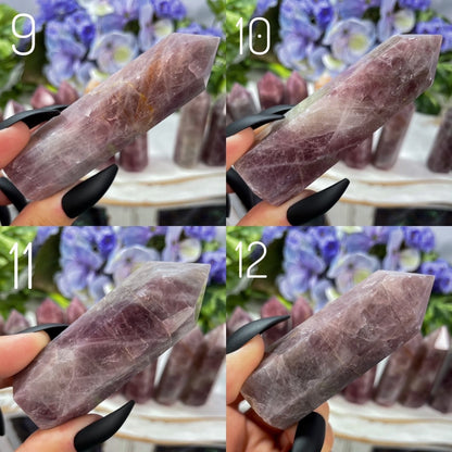 Purple Rose Quartz Towers