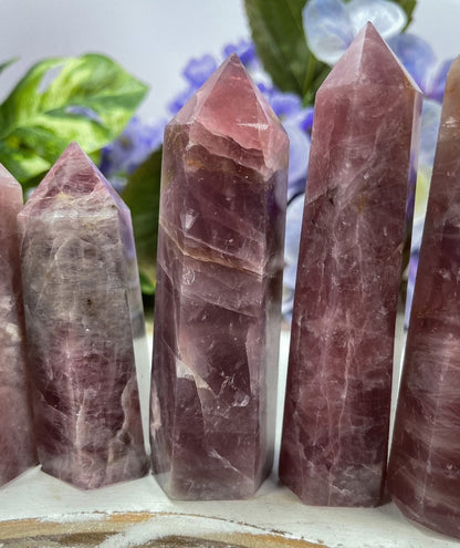 Purple Rose Quartz Towers