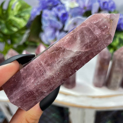 Purple Rose Quartz Towers