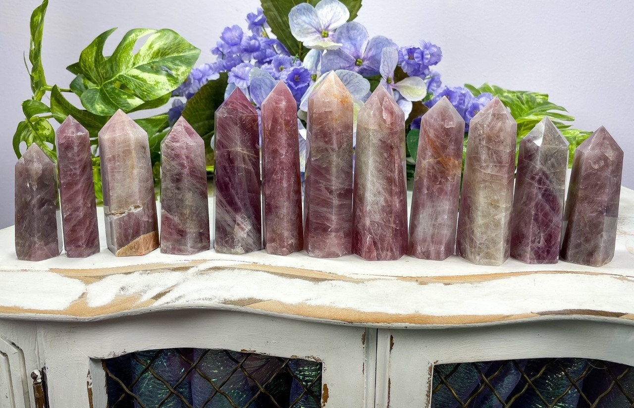 Purple Rose Quartz Towers