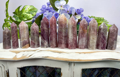 Purple Rose Quartz Towers