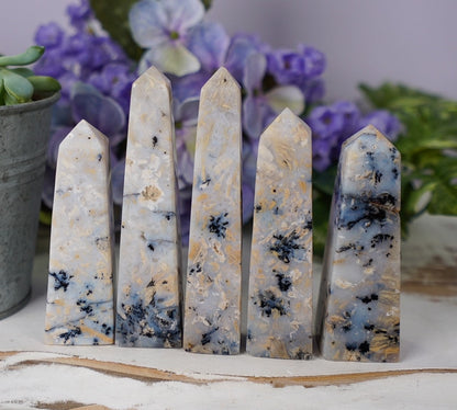 Dendritic Agate Obelisk Towers
