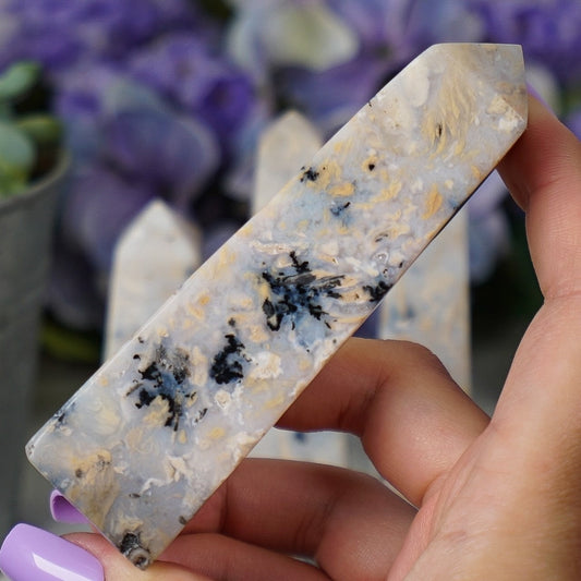 Dendritic Agate Obelisk Towers