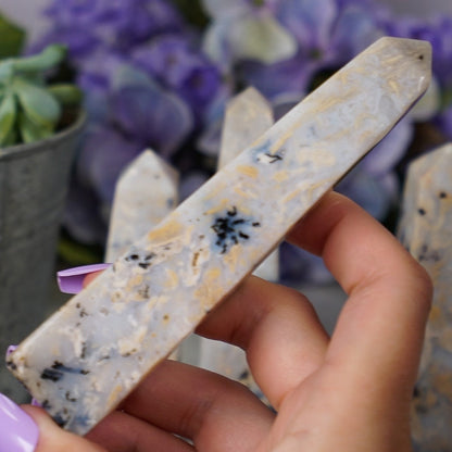 Dendritic Agate Obelisk Towers