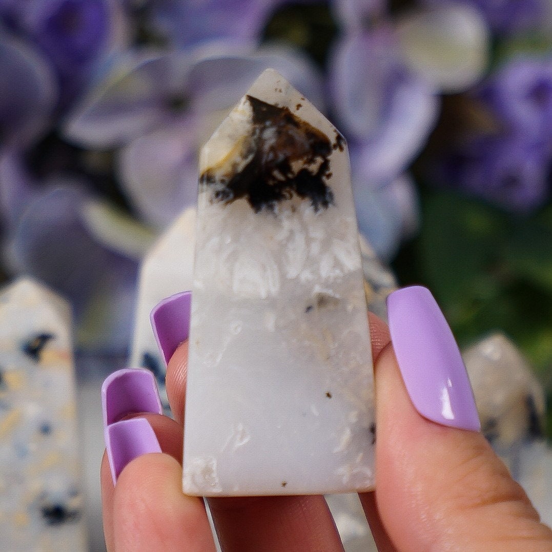 Dendritic Agate Obelisk Towers