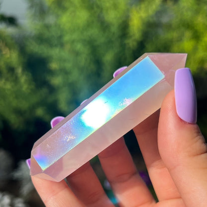 Angel Aura Rose Quartz Wand
