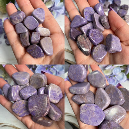 Lavender Purple Jade Tumbles