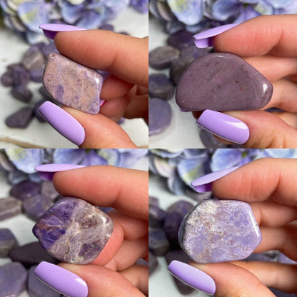 Lavender Purple Jade Tumbles