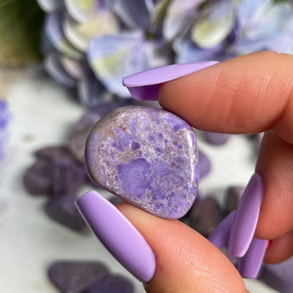 Lavender Purple Jade Tumbles