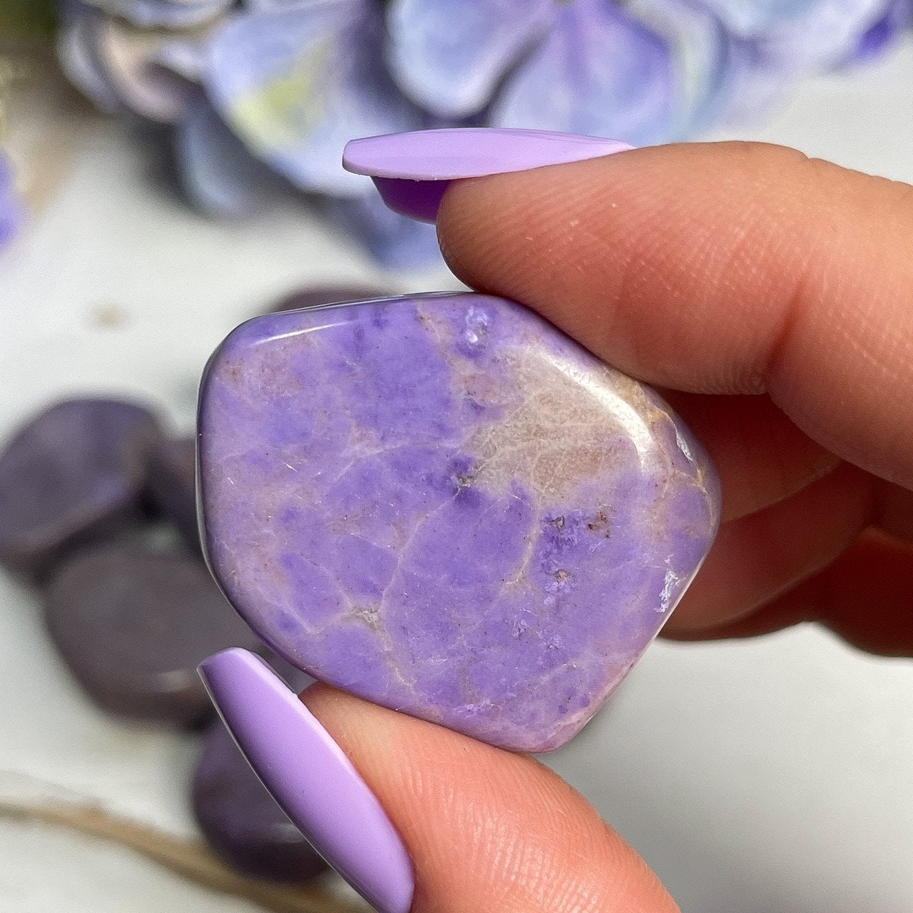 Lavender Purple Jade Tumbles