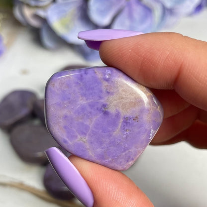 Lavender Purple Jade Tumbles