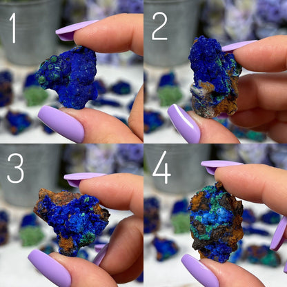 Azurite Malachite Quartz Limonite Selenite