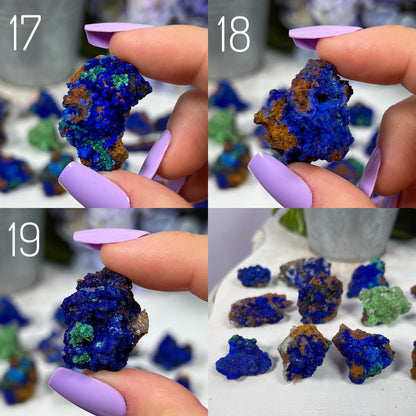 Azurite Malachite Quartz Limonite Selenite