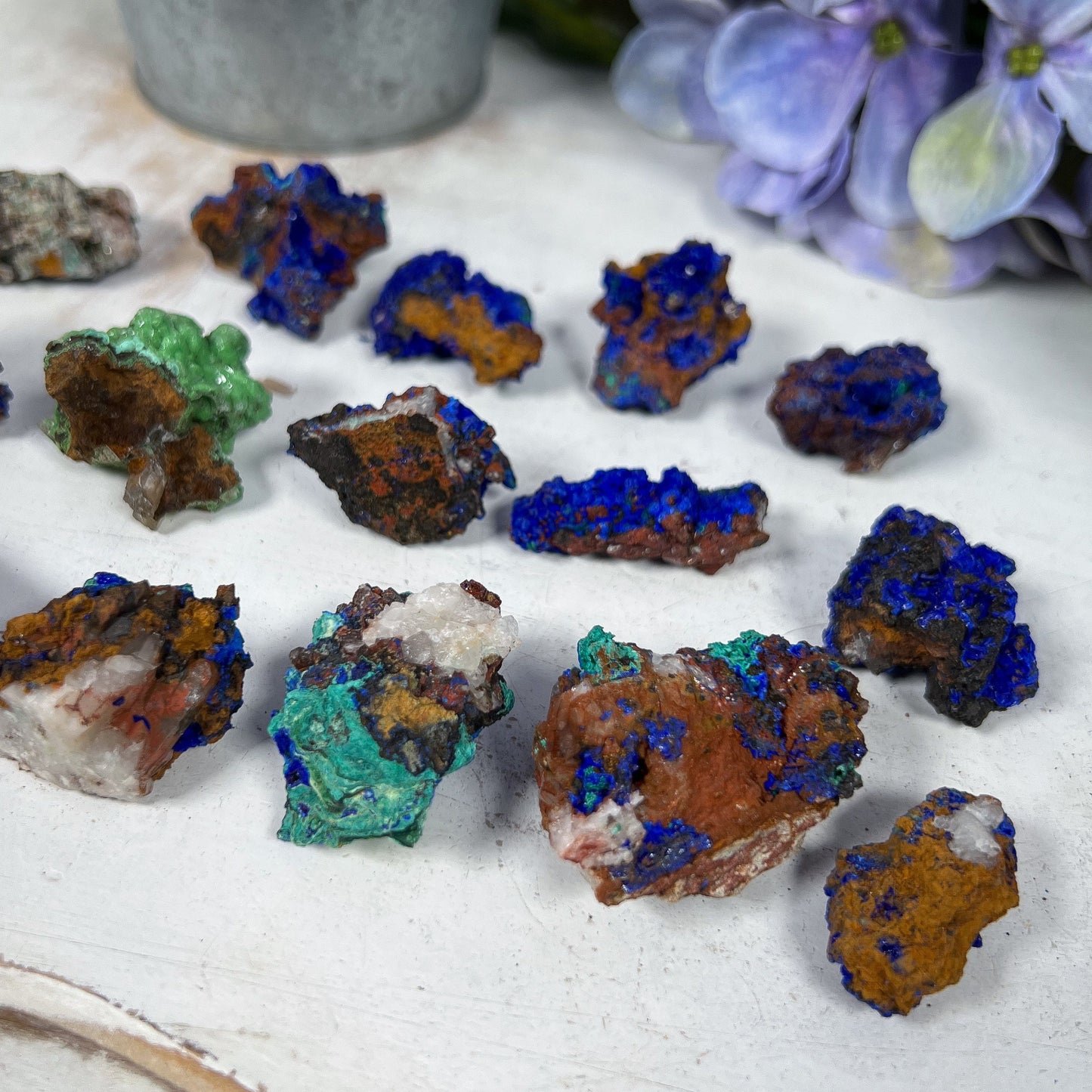 Azurite Malachite Quartz Limonite Selenite