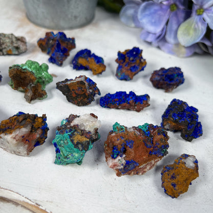 Azurite Malachite Quartz Limonite Selenite