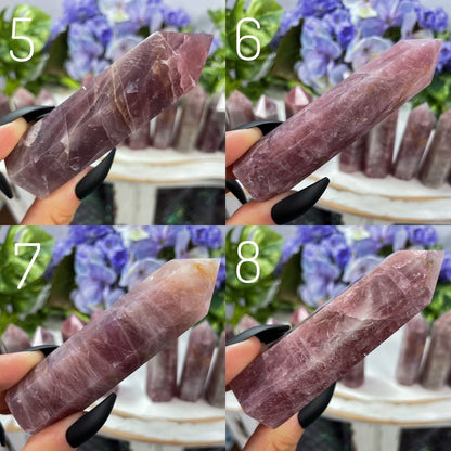 Purple Rose Quartz Towers