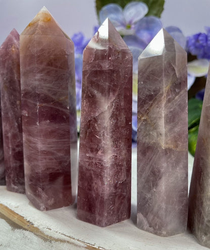 Purple Rose Quartz Towers