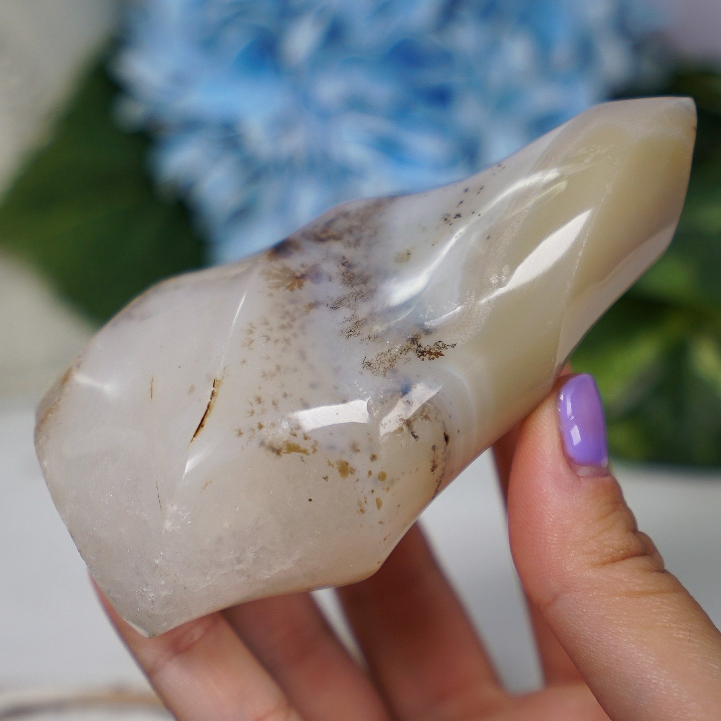 Dendritic Agate Quartz Flame
