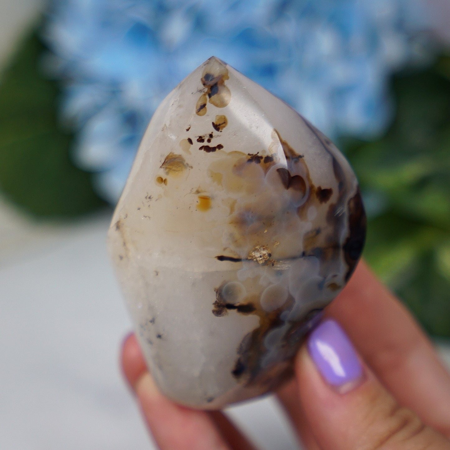 Dendritic Agate Quartz Flame