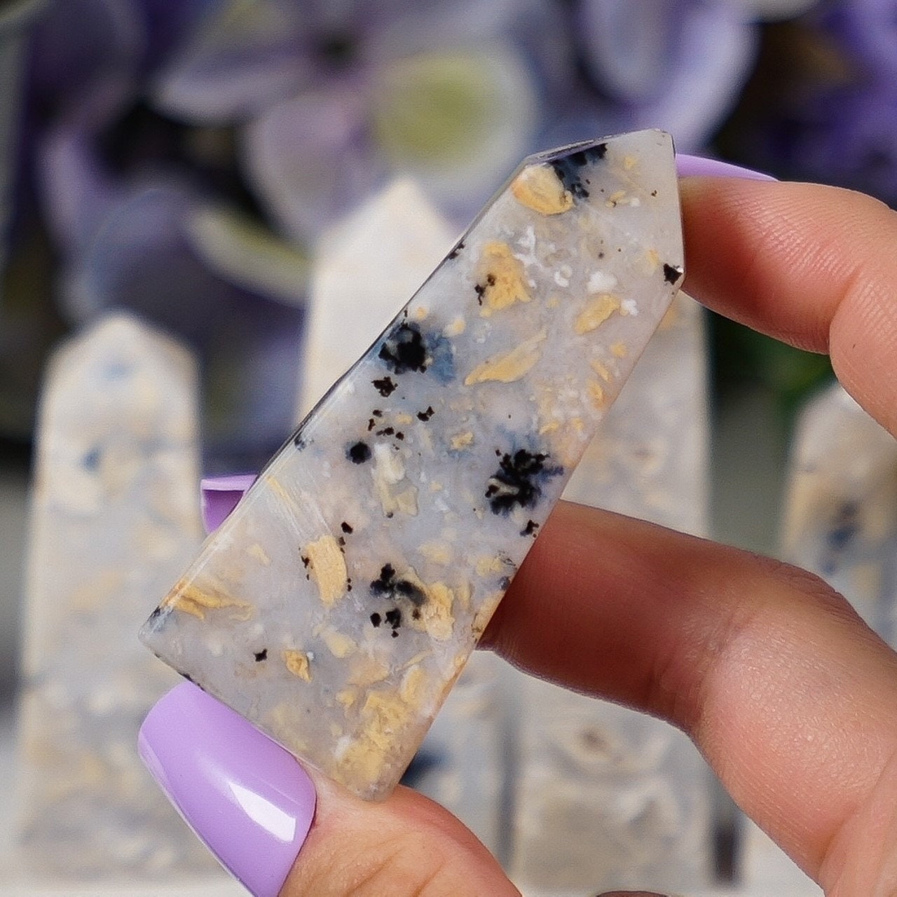 Dendritic Agate Obelisk Towers