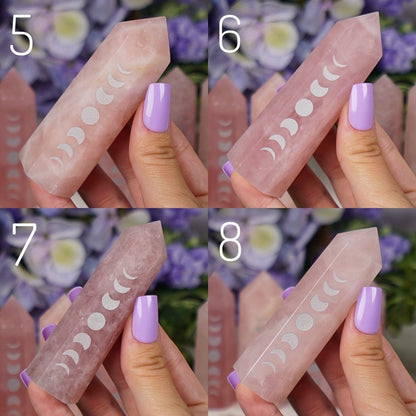 Rose Quartz Moon Phase Towers