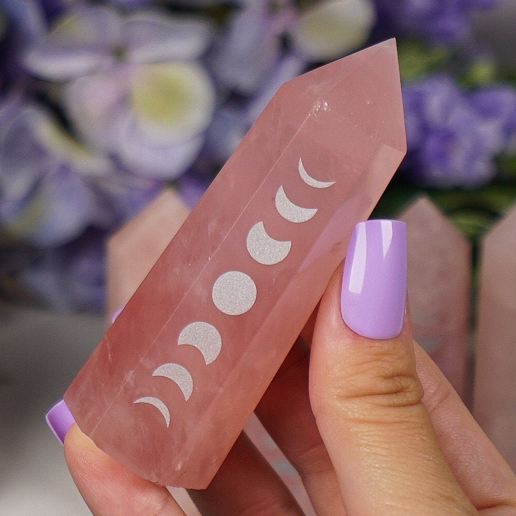 Rose Quartz Moon Phase Towers
