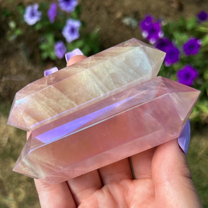 Angel Aura Rose Quartz Wand