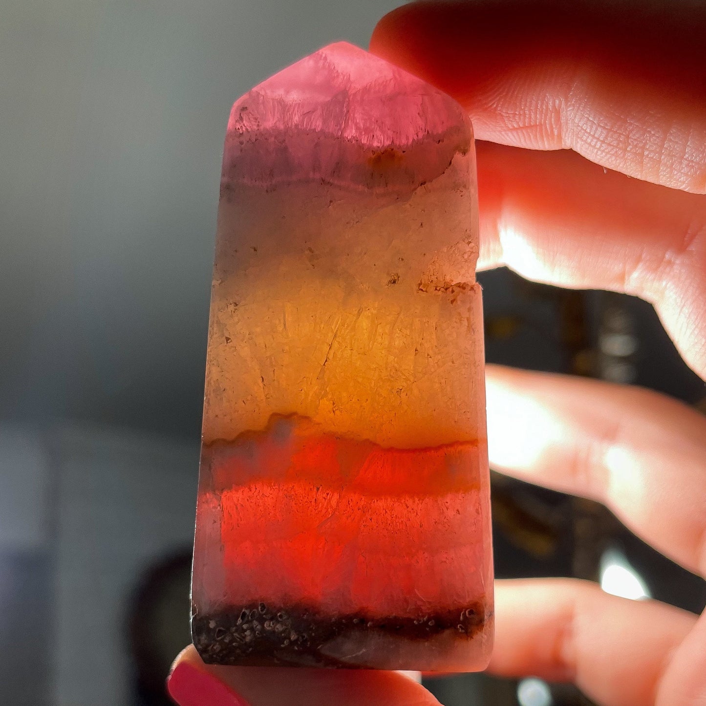 Pink Aragonite Towers
