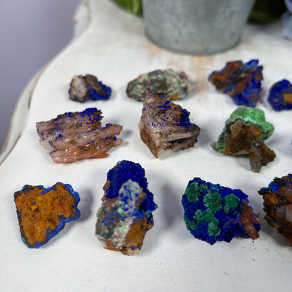 Azurite Malachite Quartz Limonite Selenite