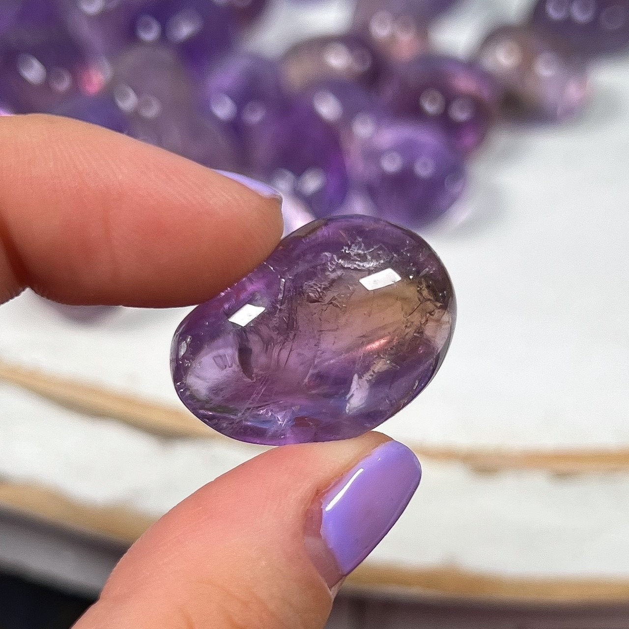 Gem Grade Amethyst Tumbles