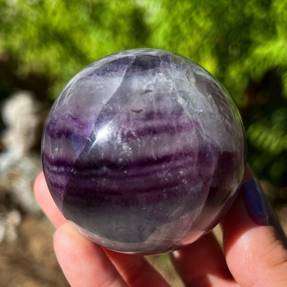 Magenta Pink Fluorite Sphere