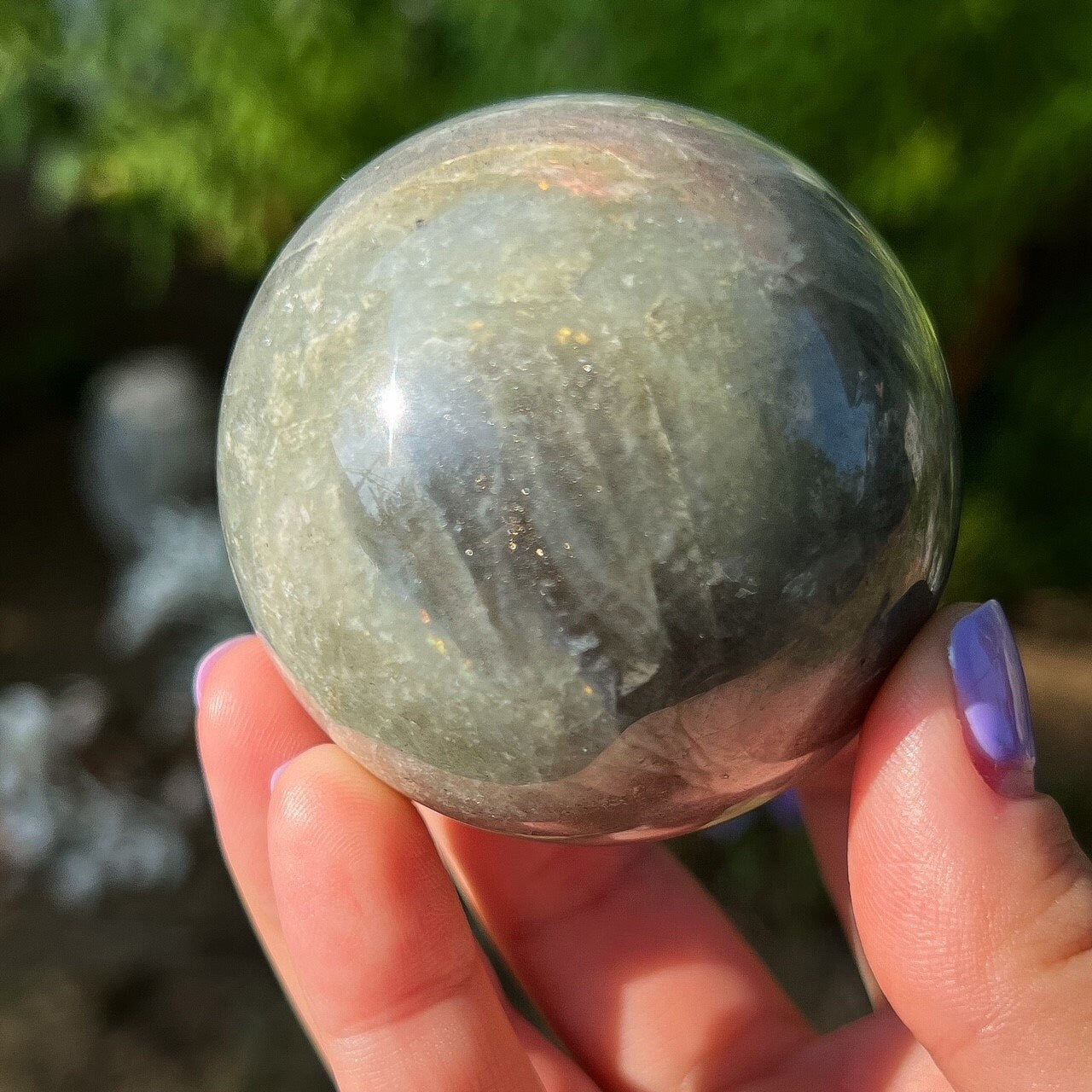 Pink Orange Labradorite