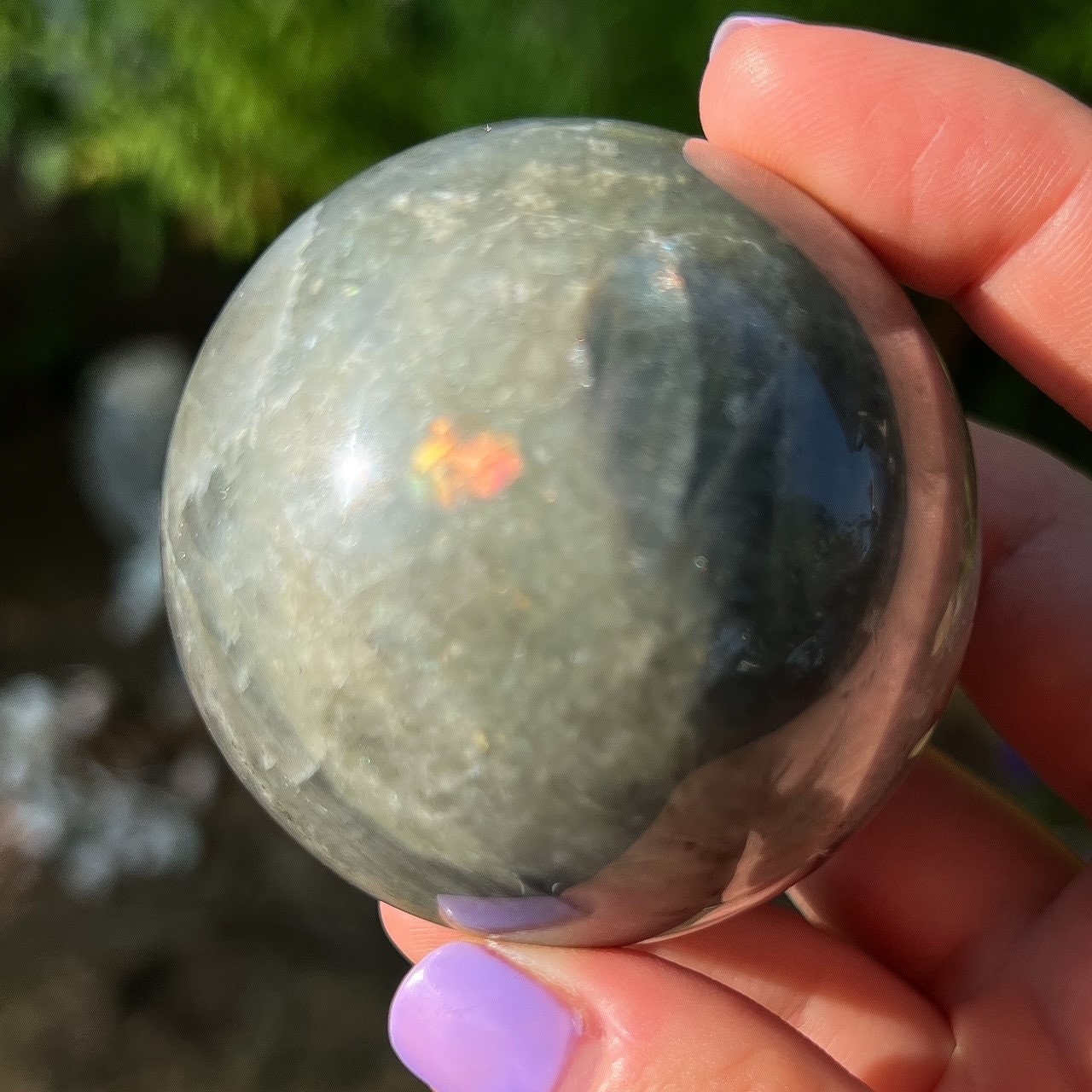 Pink Orange Labradorite