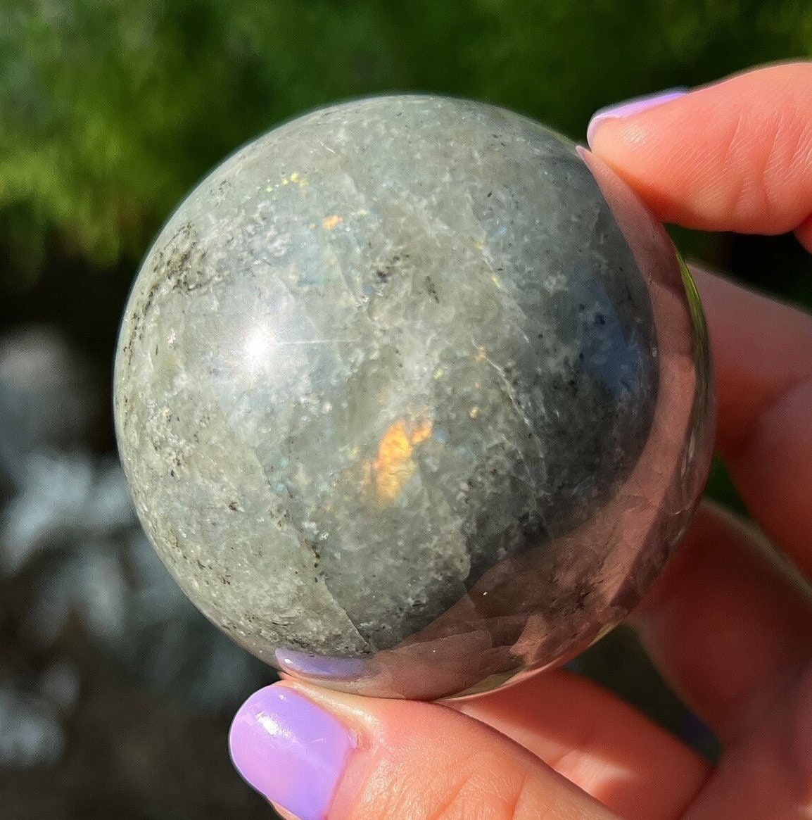 Pink Orange Labradorite