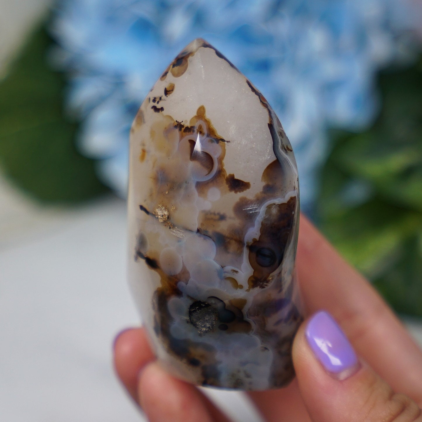 Dendritic Agate Quartz Flame