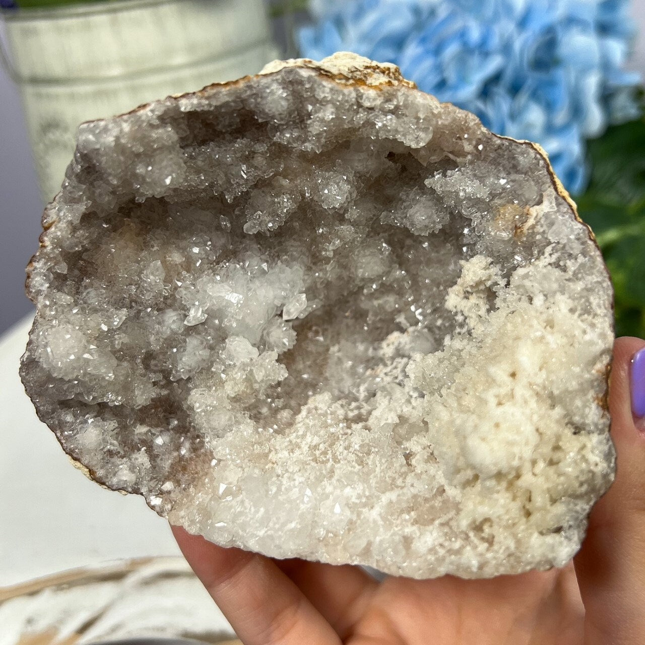 Druzy Quartz Geode