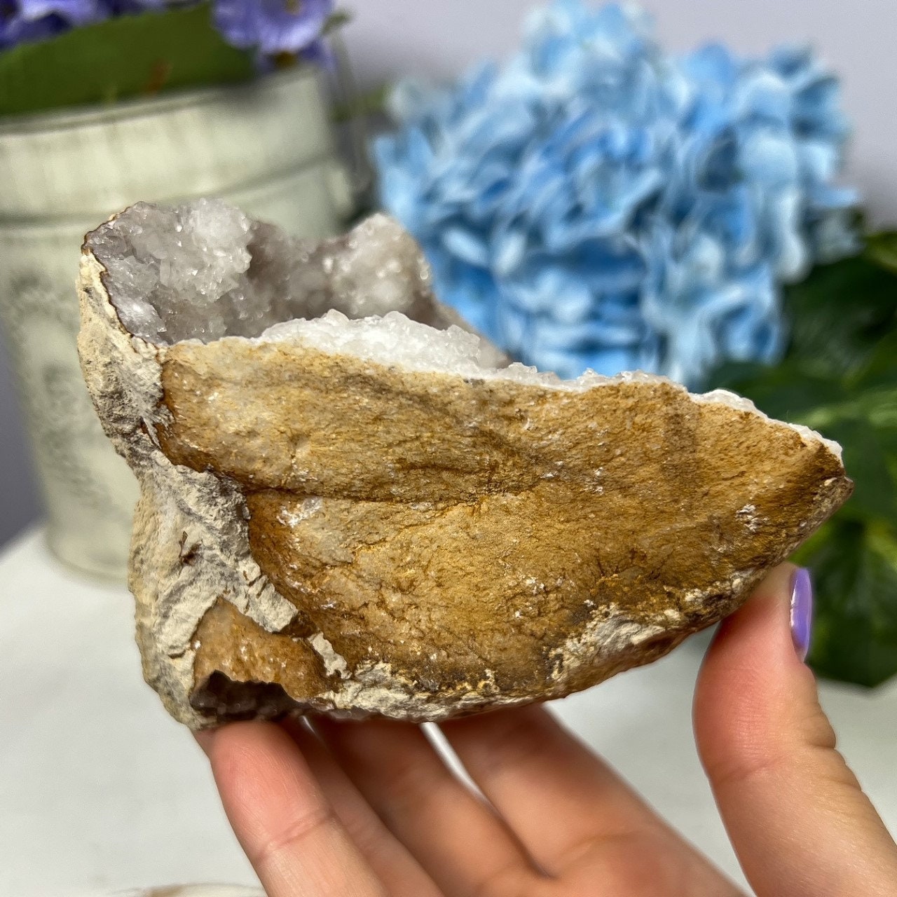 Druzy Quartz Geode