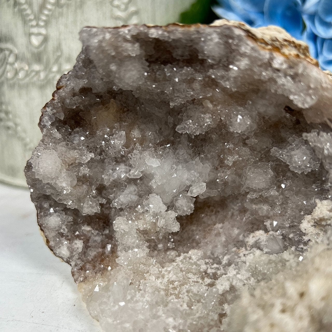 Druzy Quartz Geode