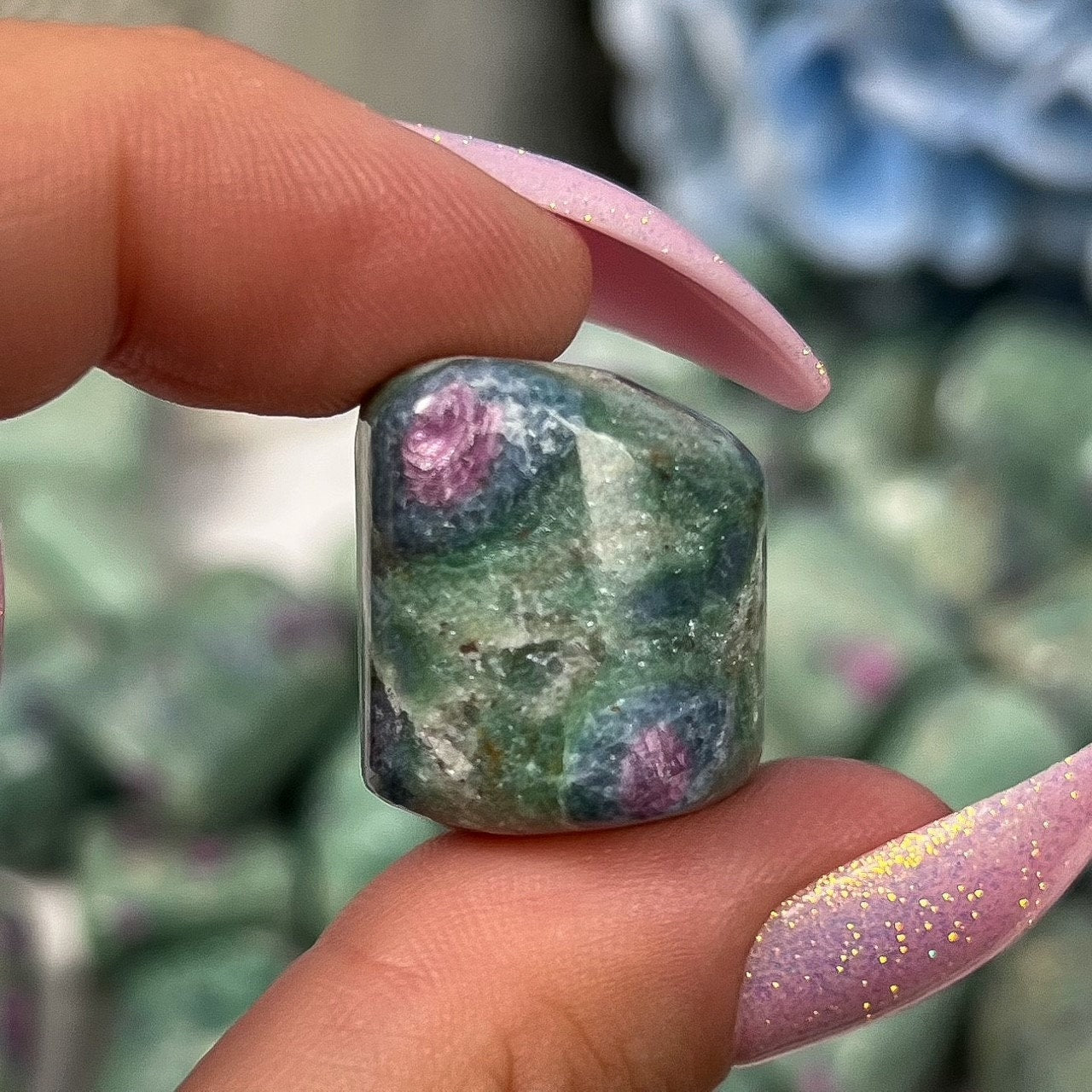 Ruby in Fuchsite Tumbles