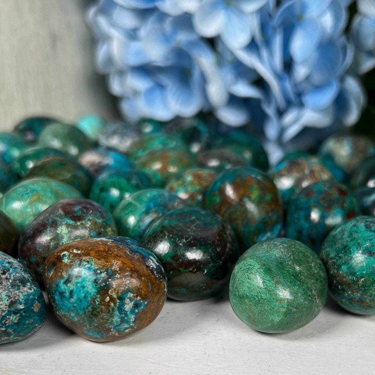 Chrysocolla Malachite Tumbles